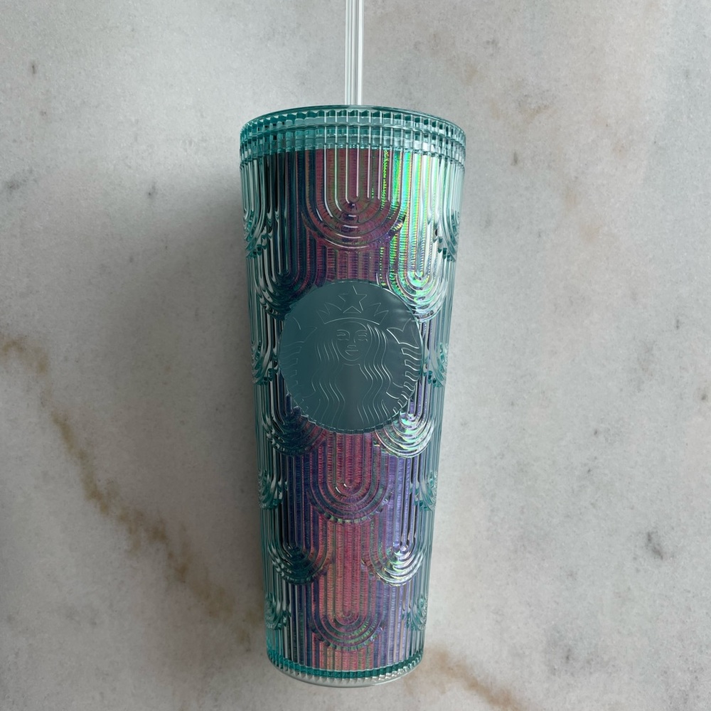 Starbucks Iridescent Mermaid Scale Tumbler Cup Venti 2022